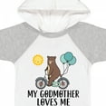 thumbnail image 4 of Inktastic My Godmother Loves Me Bear Boys or Girls Baby Bodysuit, 4 of 5