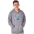 thumbnail image 5 of Smurfs Characters Retro Squad Goals Zip Up Hoodie Men's Women's Brisco Brands S, 5 of 6