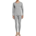 thumbnail image 2 of Gyexs Long Johns for Men Thermal - Thermal Underwear for Women Cotton, Stretchable Long Sleeve Shirts Two Piece Sets, Grey, Size XL, 2 of 4