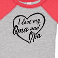 thumbnail image 4 of Inktastic I Love My Oma and Opa in Black Chalk Heart Boys or Girls Baby Bodysuit, 4 of 5