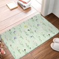 thumbnail image 4 of Rateoe Wildflower Watercolor 5 Pattern Flannel Door Mat Indoor Outdoor Entrance, Waterproof All-Weather Doormat,Fade Resistant, Low Profile Entryway Mat 16x24in, 4 of 7