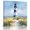 Blue, Yellow, Green, variant on Wall Art Prints, Coastal Lighthouse Framed Canvas Prints for Bedroom Living Room Bathroom Office, Summer Ocean Oil Painting Sky Blue Gallery Wrap Wall Art Poster for Gifts Home Decor 16"x16"