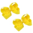 thumbnail image 4 of uds cinta de grosgrain hecha a mano lazos para el cabello de Color sólido pinzas de cocodrilo accesorios para el cabello para niñas pequeñas adolescentes, 4 of 6