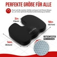 thumbnail image 3 of Cojín ortopédico para silla de oficina, cojín lumbar para silla, cojín de respaldo de espuma viscoelástica, funda lavable, 3 of 4