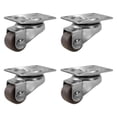 thumbnail image 1 of 4x Mini ruedas giratorias para muebles, ruedas lineales, ruedas robustas para muebles, ruedas pequeñas Marrón, 1 of 9