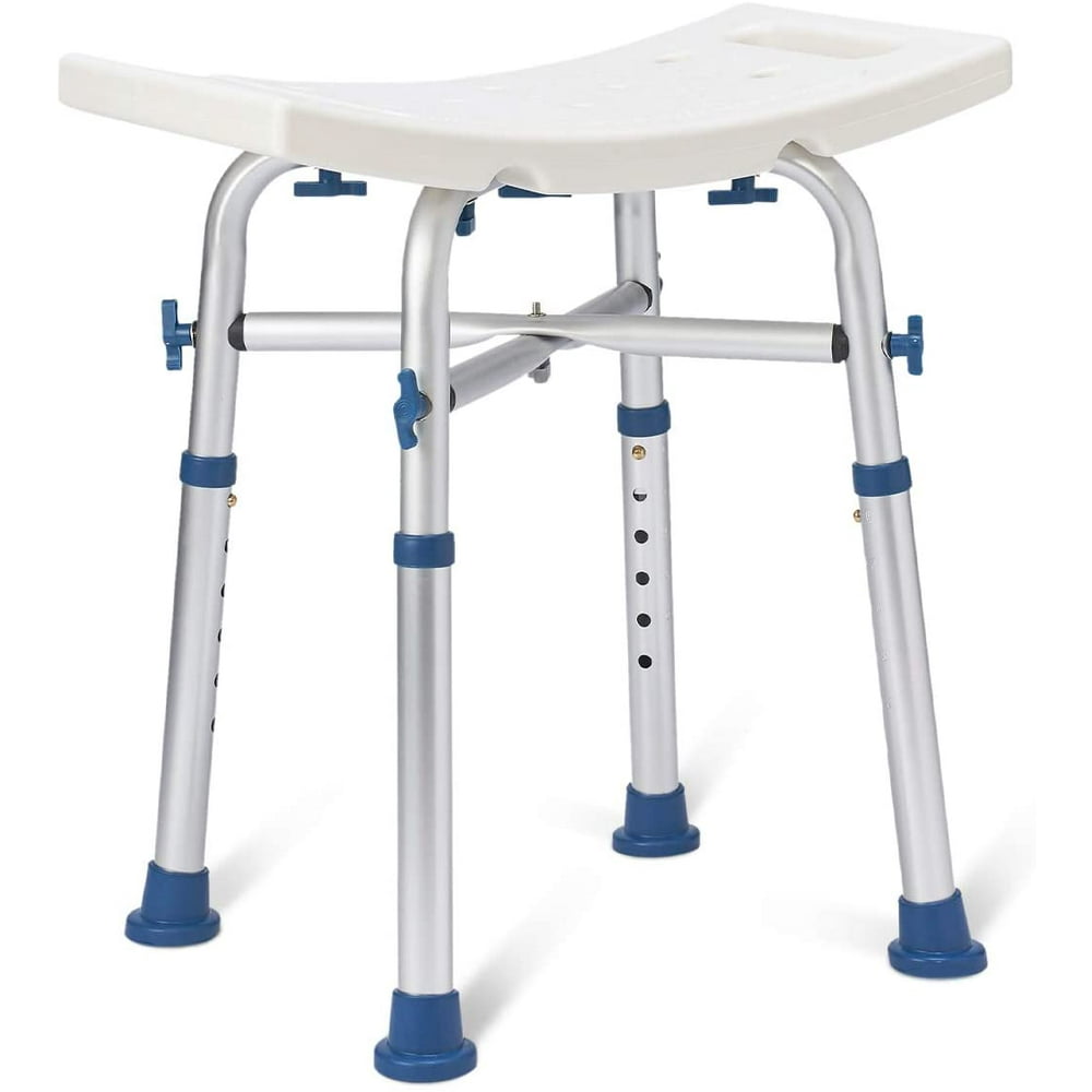 Zler Heavy Duty Shower Chair 500lb, Adjustable Height Bath and Medical