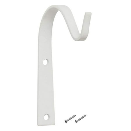 

2PCS Wall Hook Iron Hanging Bracket Metal Storage Plant Basket Holder Vintage House Decoration 1pc White