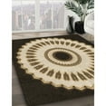 thumbnail image 3 of Ahgly Company Machine Washable Indoor Rectangle Transitional Chocolate Brown Area Rugs, 3' x 5', 3 of 7