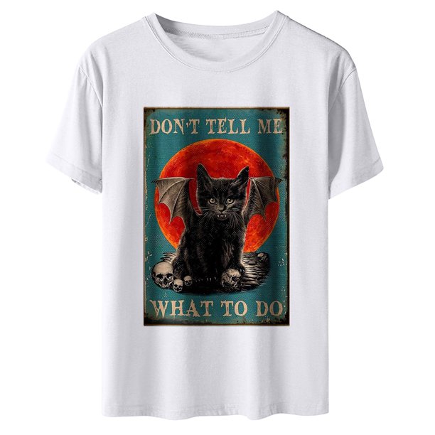 Camiseta de mujer Camisetas divertidas de manga corta Camiseta estampada Tops Blusa Regalo para mujer Fridja zx1365