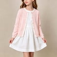 thumbnail image 5 of Abtuhar Toddler Kids Boys Girls Fall Winter Cardigan Coat Hollow Floral‑knit Round‑neck Coat for 1‑10 Years, 5 of 5