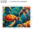thumbnail image 2 of Turtle Polyester Kitchen Rug - Durable Comfortable Floor Mat for Kitchen - Easy to Clean Stain Area Rug - Modern Stylish Accent Rug for Kitchen Decor, 2 of 6
