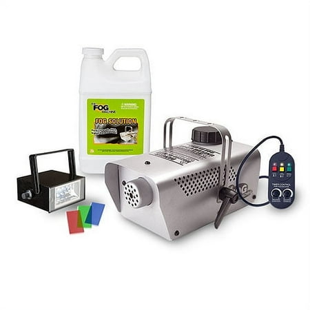Fog Machine with Timer, Strobe, and Fog Solution