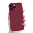 thumbnail image 1 of Funda de teléfono MZELQ para iPhone 16 Pro de silicona a prueba de golpes - Rojo, 1 of 6