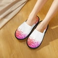 thumbnail image 4 of Rainbow Glitter Frame House Slippers for Women Indoor, Fuzzy Warm Women's Slippers House Shoes Bedroom Slippers, 4 of 7