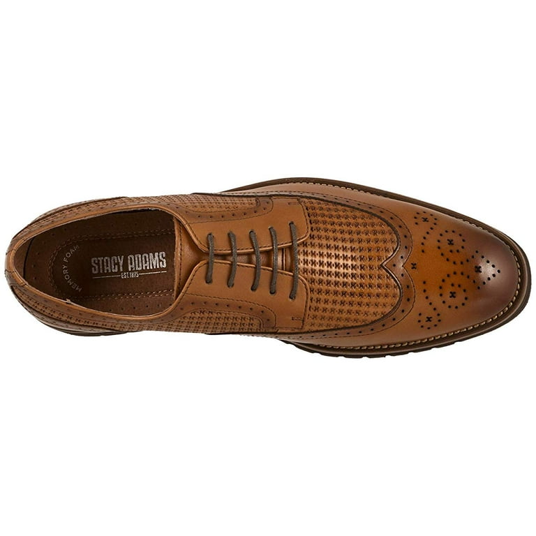 Stacy Adams Emile Wingtip Oxford Walking Shoes Tan 25236 240 Walmart
