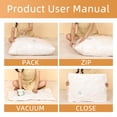 thumbnail image 4 of 6 Pcs Grands Sacs de Rangement sous Vide avec 1 Pc Pompe Manuelle, Sacs de Scellage Gain de Place, 4 of 4
