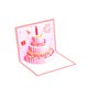 thumbnail image 1 of Tarjeta Emergente Tarjeta de cumpleaños Jump Out Tarjeta de felicitación 3D creativa para todas las ocasiones (rosa) Tmvgtek Libre de BPA, 1 of 9