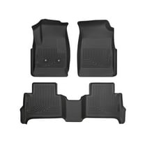 Husky Liners 93471 Weatherbeater Floor Mats Fit 2015-2022 Colorado/Canyon Crew Cab Front/2nd Row Liners 3pc Black