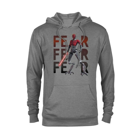 Star Wars Darth Maul Fear on Repeat - Pullover Hoodie for Adults – Customized-Graphite Heather