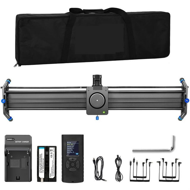 Video Studio Motorized Camera Slider Rail Aluminum Alloy 80cm Camera Slider Loop Cycle Time-Lapse Shooting for DSLR ,Easy to Use