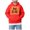 Red, variant on Ccpelsie Kids Hoodies for Boys Oversized Long Sleeve Sweatshirt Gradient Boys Pullover Tops(Pink,4-5 Years)