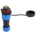 thumbnail image 4 of Enchufe impermeable IP68, conector de alimentación de aviación cuadrado, adaptador de terminal industrial, clavija SP169 (250 V, 5 A), 4 of 14