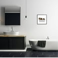 thumbnail image 2 of Stupell Industries Bathroom Wildlife Bear in Tub Graphic Art Black Framed Art Print Wall Art, Design by Annalisa Latella, 2 of 8