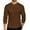 Brown, variant on Mens Long Sleeve Henley Shirts Classic Fashion Casual Basic Tops Soft Stretch Fall Thermal Pullover