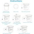 thumbnail image 7 of Cogfs Portable Washing Machine Mini Washing 3 in 1 Dishwashers,Travel Home USB, 7 of 7