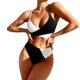 thumbnail image 2 of Mejor Belleza Mujer Traje de Baño de Moda Aumentar el tamaño 2 Piezas Tankini Tops de Bikini y Partes de Abajo Negro XL, 2 of 7