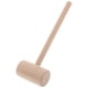 thumbnail image 2 of ColoMX Hammer de madera Artesanía de cuero de bricolaje y herramienta de mazo para carpintería martillo de madera para el uso del hogar, 2 of 8