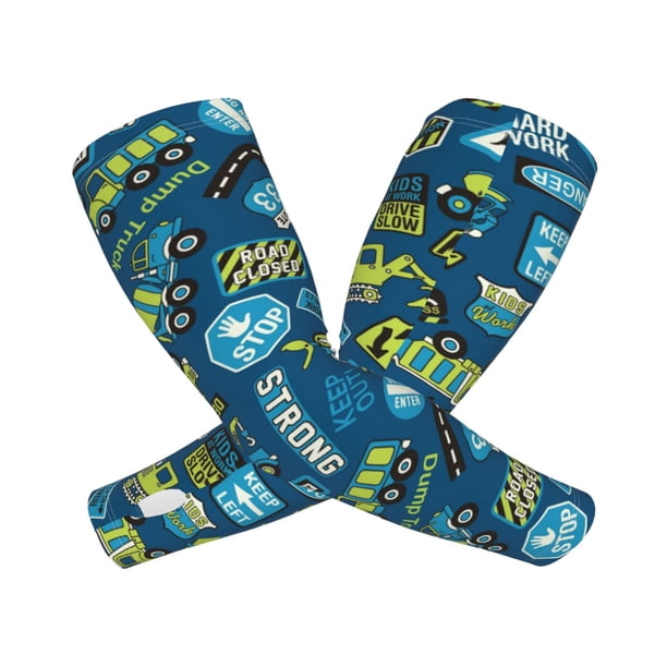 Balery Dump Truck Mangas Refrescantes para Brazos para Hombre y Mujer – Transpirables y Absorbentes de Humedad para Mujeres, Hombres y Niños