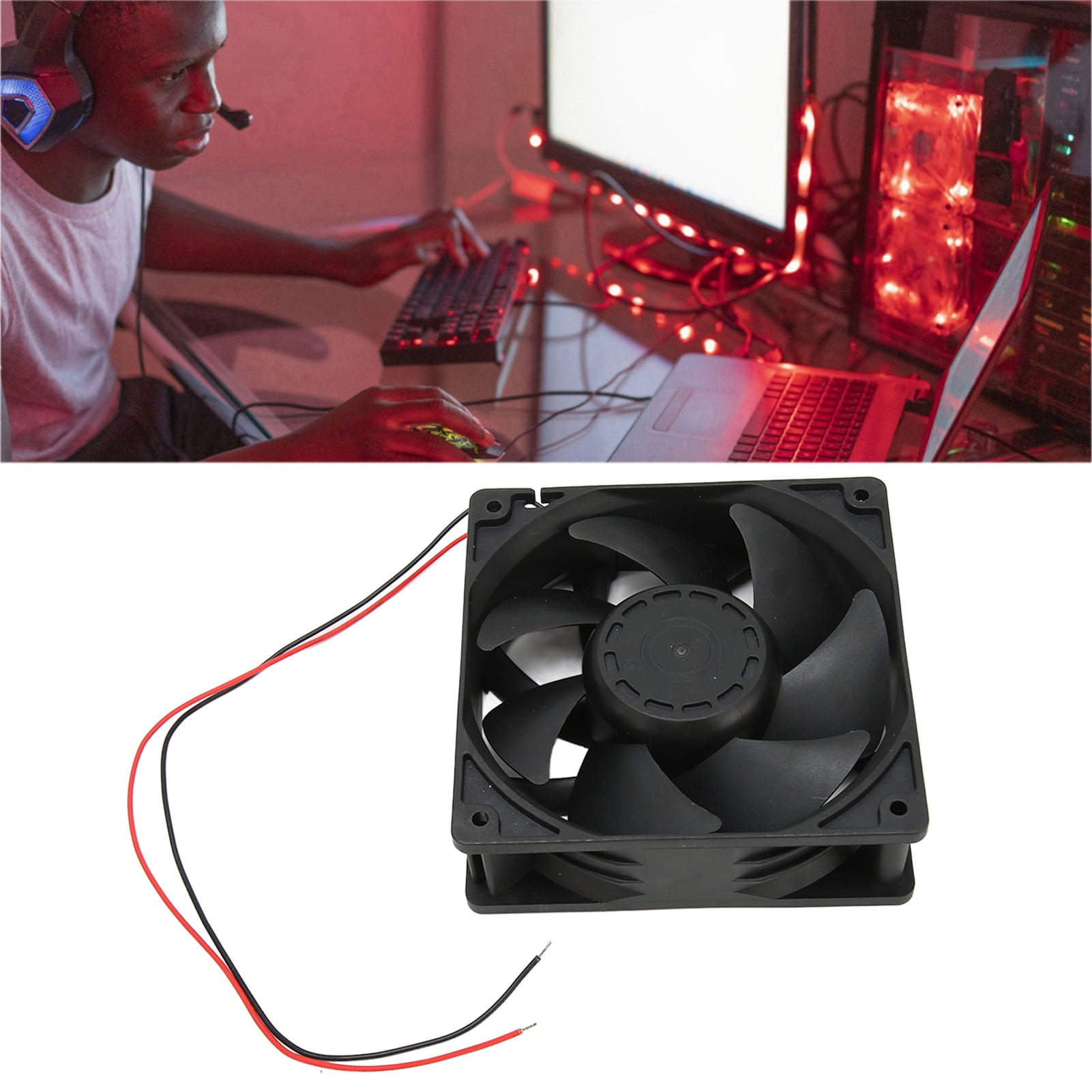 CPU Cooler, 120x120x38mm High Speed Excellent Ventilation CPU Cooling Fan  for Miner