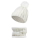 thumbnail image 2 of Qarigey Gorros de invierno para mujer, gorros decorativos a la moda, gorro grueso, bufanda, cuello de piezas de punto de ganchillo encantador Sombreros Blanco Qarigey  AP010453-02, 2 of 6
