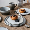 thumbnail image 5 of Stone Lain Vince Rustic Stoneware Dinnerware Set, Service for 4, Grey, 5 of 6