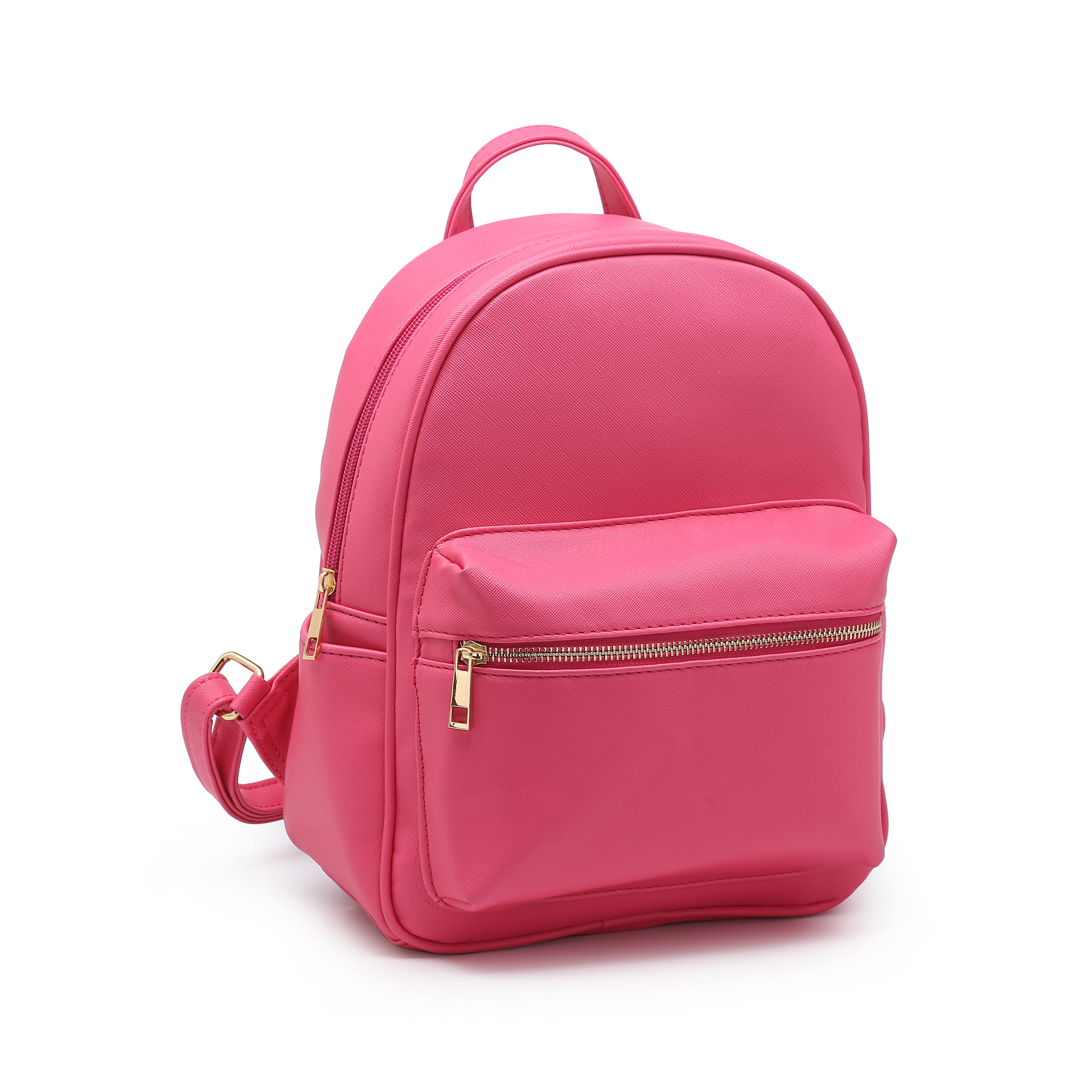 Fashion Women 209 Mini PU Leather Backpack Solid Color Bookbag Gift Backbag Schoolbag 
