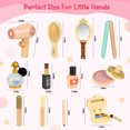thumbnail image 4 of Flooyes Makeup Kit For Little Girl, Wooden Makeup Toy Set With Beauty Salon For Kids, Birthday Gift For 3 4 5 6 7 8 Year Old Toddlers, 4 of 7