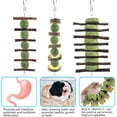 thumbnail image 2 of Bunny Chew Toys, Rabbit Chew Toys for Teeth Grinding, Improve Dental Health, 100% Natural Apple Wood Timothy Grass Cake Treats for Rabbits Guinea Pigs Chinchillas Bunnies Hamsters (3 Pcs), 2 of 7