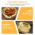 thumbnail image 2 of Shisuyan Dish Golden 1Pack 4.7X4.7X0.4In Food Tray, 2 of 9