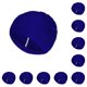 thumbnail image 1 of Gorro de baño Eigraketly impermeable duradero para mujer azul 10Conjunto, 1 of 6