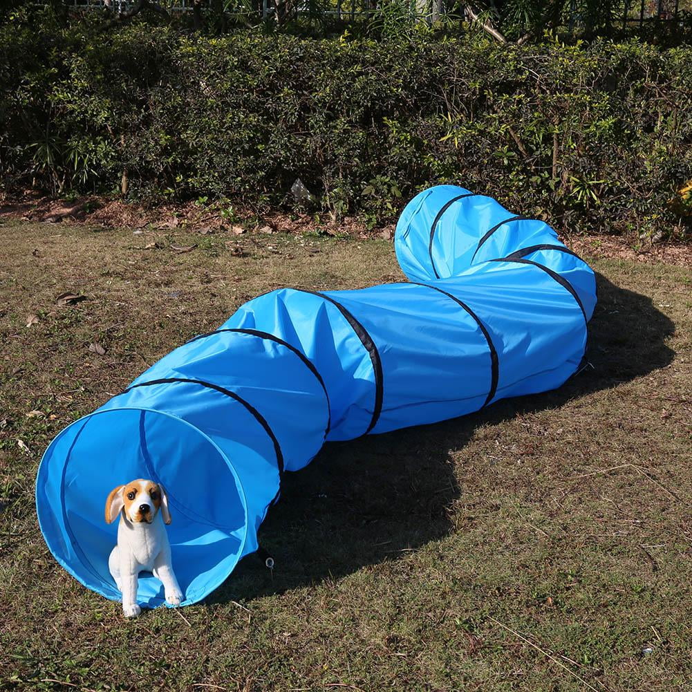 Anauto Dog Play Tunnel,Pet Tunnel,Portable Foldable Pet Dog Cat Play