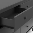 thumbnail image 5 of Storkcraft Alpine 6 Drawer Nursery Double Dresser, Gray, 5 of 12