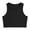 Black, variant on FASHOFT Toddler Girl Shirts Sporty Solid Color Cropped Sleeveless Top Elastic Comfy Summer Outdoor Leisure Daily Casual Youth Wear Toddler Girl Summer Tops Black 3-6 Years