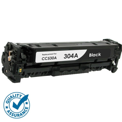 Printer Pro™ HP 304A (CC530A) Black Toner Cartridge for HP Printer Color Laserjet CP2025, CM2320