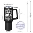 thumbnail image 2 of OBREWU World's Best Dad Tumbler with Handle and Lid,40oz World's Best Dad Double Wall Vacuum Insulated Tumbler,World's Best Dad Cups Gift for Women and Men, 2 of 7