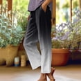 thumbnail image 1 of WILLBEST Pantalones Casuales para Mujer con Estampado Degradado Elegante, Cintura Ajustada, Pantalones de Verano Versátiles para Cualquier Ocasión Extra Grande, 1 of 4