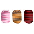 thumbnail image 6 of Cotton Striped Dog Shirt Pet Clothes Puppy T-Shirts Cat Tank Vest Tee Breathable Stretchy for Small Extra Small Medium Dog or Cat, 6 of 8