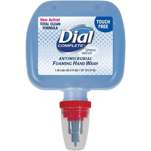 Dial, DIA13437, Antibacterial Foaming Hand Soap Refill, 3 / Carton, Blue