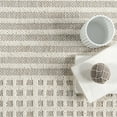 thumbnail image 7 of nuLOOM Yulia Geometric Bands Machine Washable Area Rug, 2' x 3', Yulia Light Grey, 7 of 7