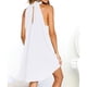 thumbnail image 4 of Minnieouse Vestido de tiras Traje de verano con cuello halter Exquisito Cuello Dulce regalo Elegancia Diseño elegante Ropa de mujer Vestidos Blanco L, 4 of 6
